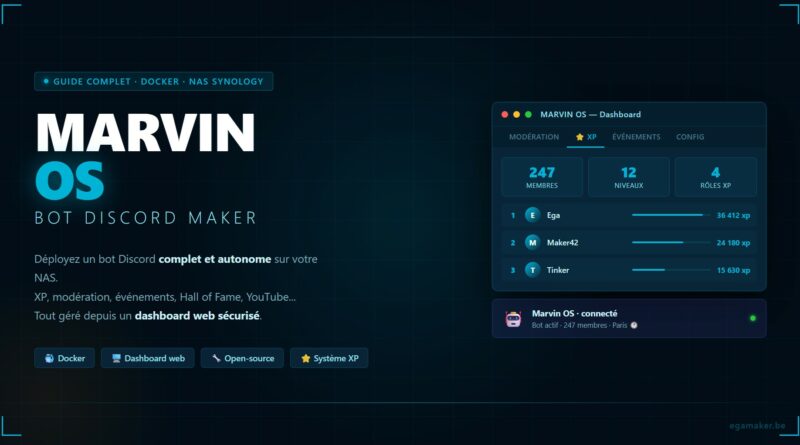 Guide installation bot Discord sur NAS Synology Docker