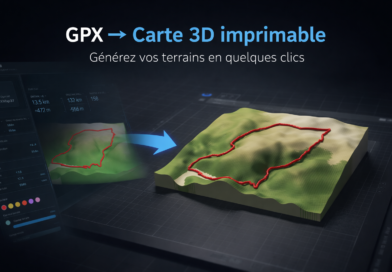 GPXMap3D : Transformez vos traces GPS en reliefs 3D (et en objets réels)