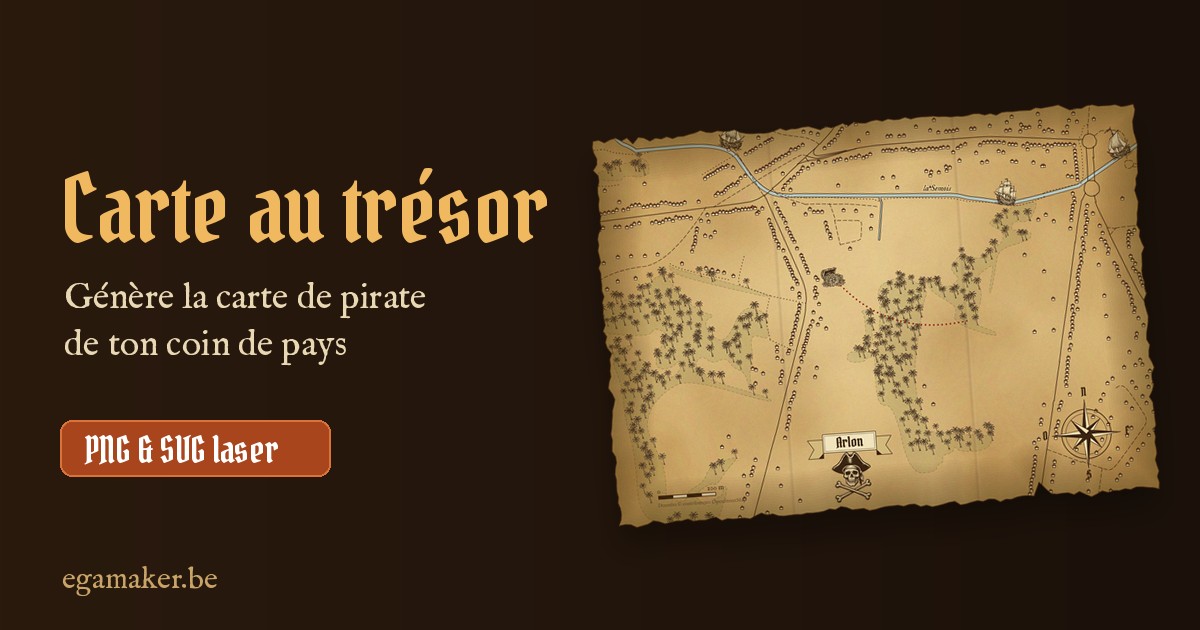 Carte au trésor : générateur de cartes de pirate